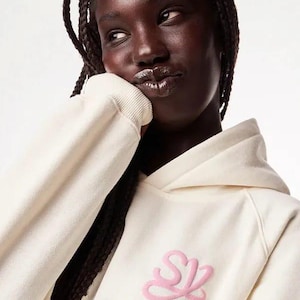 Pink Palm Puff Hoodie Xxs - Etsy