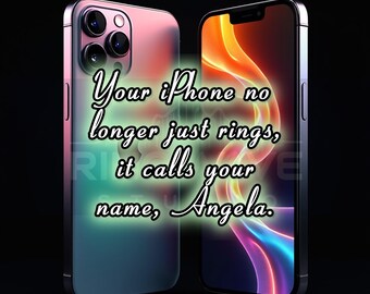 Angela Custom Ringtones for iPhone | Personalized Call, Text Alerts and more (Digital Download)