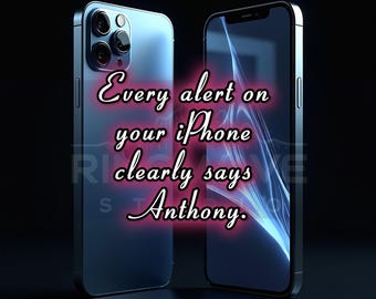 Anthony Custom Ringtones for iPhone | Personalized Call, Text Alerts and more (Digital Download)