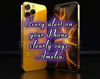 Amelia Custom Ringtones for iPhone | Personalized Call, Text Alerts and more (Digital Download)