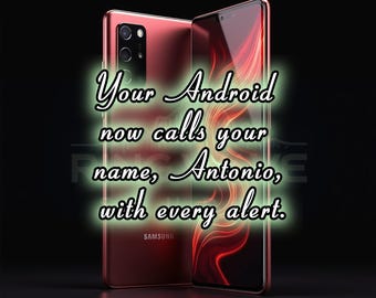 Antonio Custom Ringtones for Android | Personalized Call, Text Alerts and more (Digital Download)