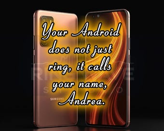 Andrea Custom Ringtones for Android | Personalized Call, Text Alerts and more (Digital Download)