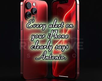 Antonio Custom Ringtones for iPhone | Personalized Call, Text Alerts and more (Digital Download)