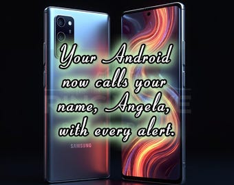Angela Custom Ringtones for Android | Personalized Call, Text Alerts and more (Digital Download)