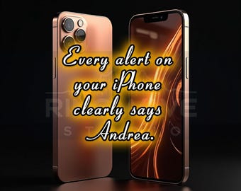 Andrea Custom Ringtones for iPhone | Personalized Call, Text Alerts and more (Digital Download)