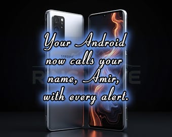 Amir Custom Ringtones for Android | Personalized Call, Text Alerts and more (Digital Download)