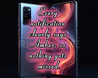 Amber Custom Ringtones for Android | Personalized Call, Text Alerts and more (Digital Download)
