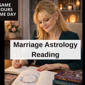 Lectura astrológica matrimonial / Análisis de compatibilidad de pareja (digital)