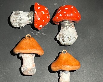 pendientes de setas, hongo, boleto