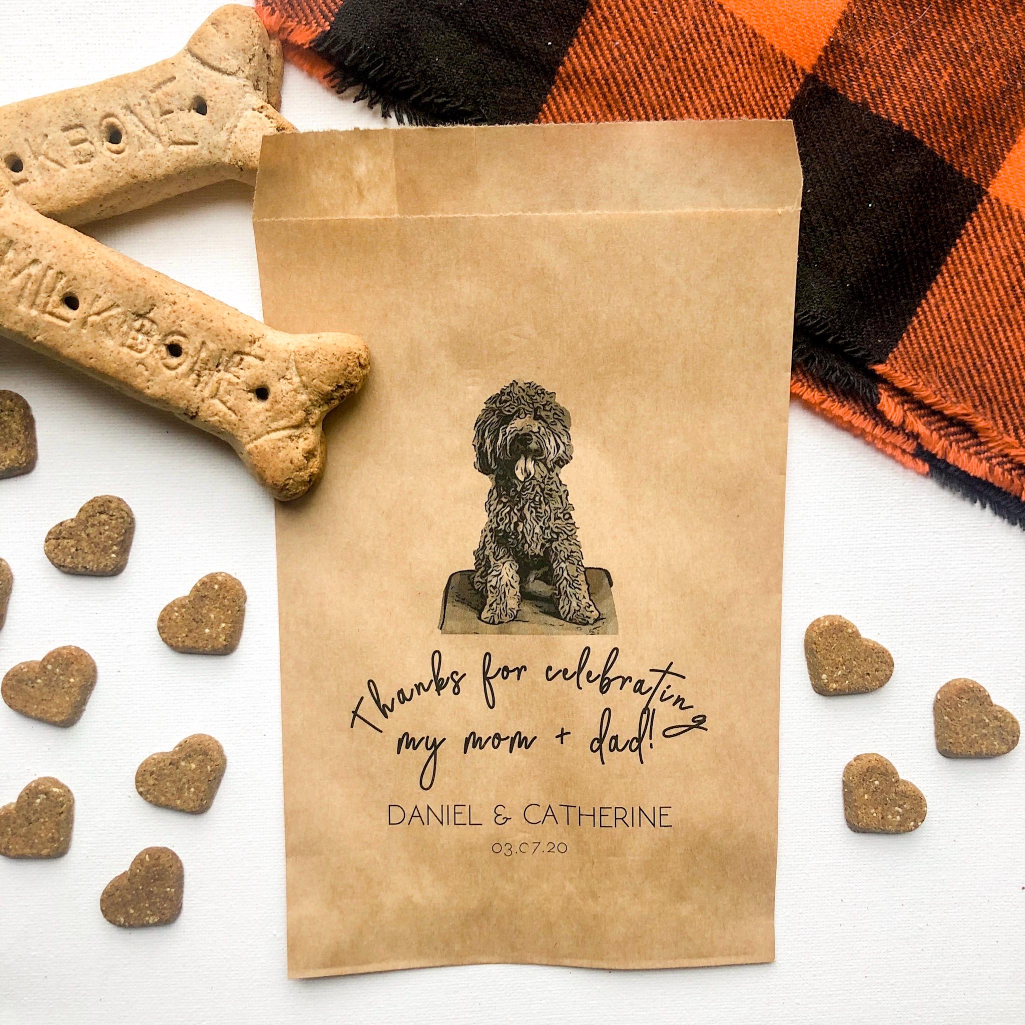 Custom Pet Wedding Favor Bags