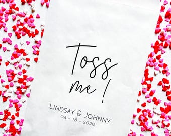 Personalized Wedding Favor Bags, Candy Buffet Treat Bags, White/Kraft, Set of 25