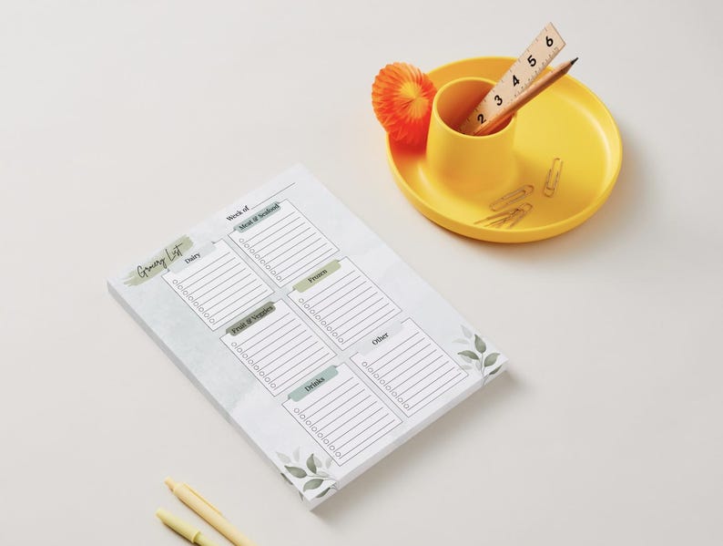 Grocery List Printable - Etsy UK