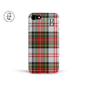 Hay Stewart Clan Tartan -  Personalised Monogram - iPhone - Samsung