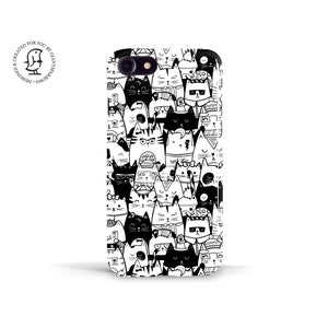 Tracey Coon 'Kitty Committee' Telefoonhoesje - Cat Lovers Dream - Cartoon Art - iPhone - Samsung