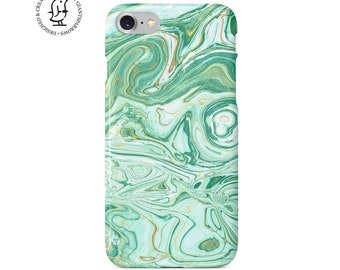 Mint Green, Agate Design, Phone Case, iPhone & Samsung, All Models, Marble Phone Case, Marble Phone Cover, Geode, Quartz, Phone Cover, Swirl