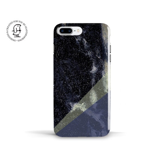 Galaxy Marble Geometric Design Phone Case Space Inspired Etsy