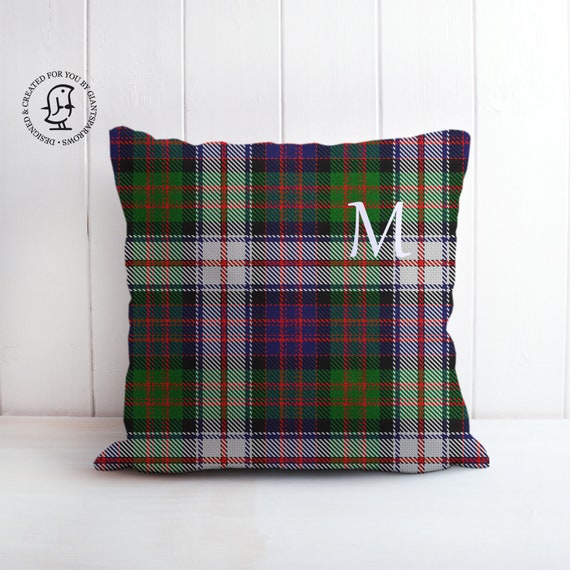 Designer tartan vérifié en tissu modèle coussin rempli coussins britannique fait main