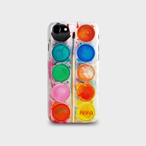 Paint Palette Design - Colourful Personalised Phone Case - iPhone - Samsung - All Models