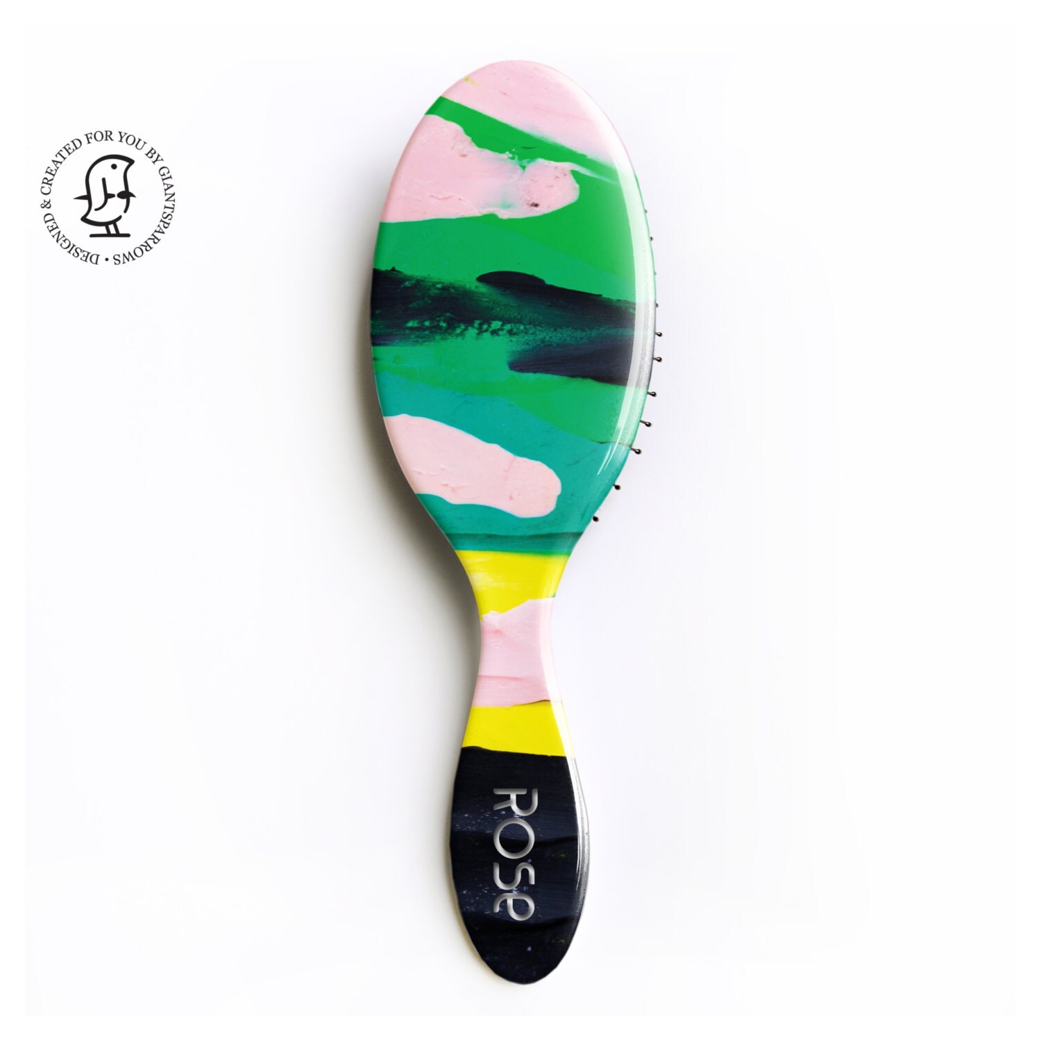 Download Personalised Hair Brush with a colourful plasticine design ...