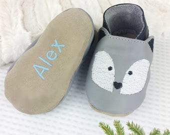 Personalised Husky Baby Shoes