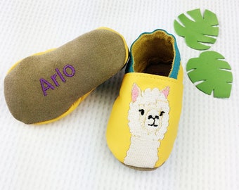Personalised Alpaca Baby Shoes