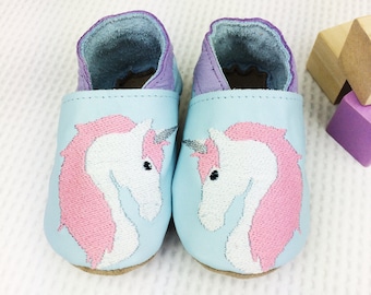 Personalised Unicorn Baby Shoes