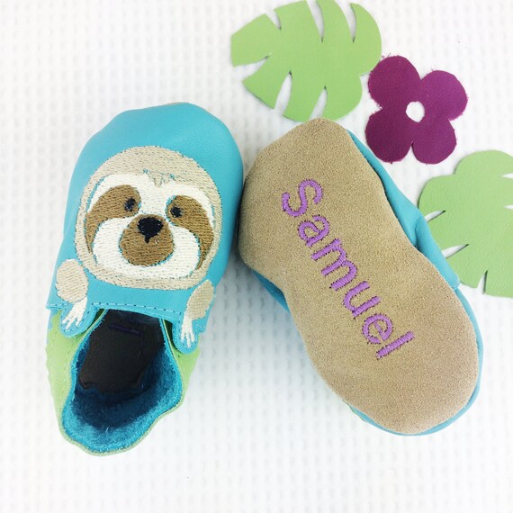 personalised baby slippers
