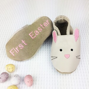 Personnalisé de premiers chaussures de bébé lapin de Pâques image 5