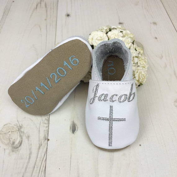 personalised christening shoes