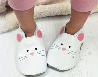 Personalised Mouse Slippers for Children