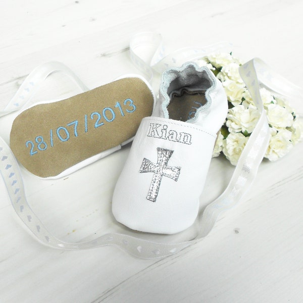 Personalised Keepsake Cross Baptism shoes