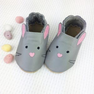 Personnalisé de premiers chaussures de bébé lapin de Pâques image 6