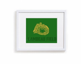 Lambeau Field Graphic- Green Bay, WI