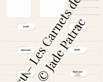 Printable Weekly Planner | PDF Weekly Planner | Weekly Organization | Weekly To-Do List | Weekly Planner