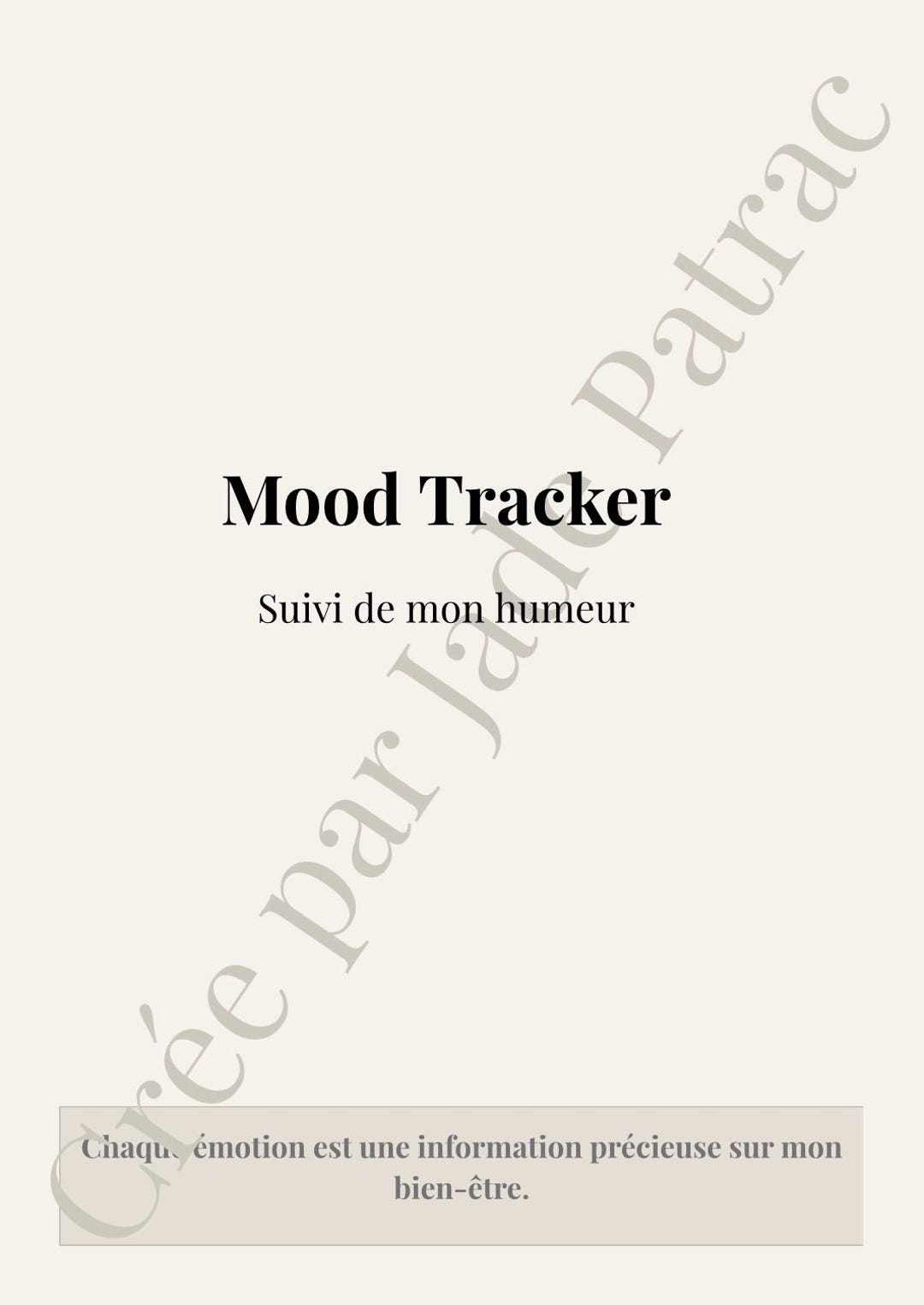 Printable Mood Tracker | Visual Mood Tracker PDF | Emotions Journal ...