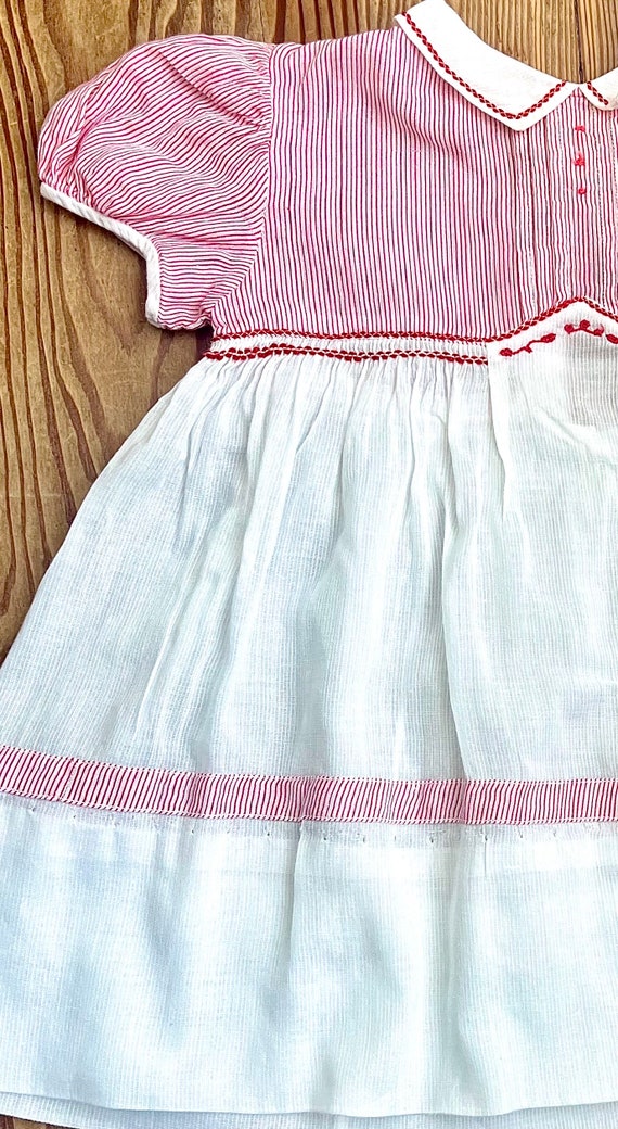 Almost Antique Handstitched Baby Girl Dress 3-6 mo