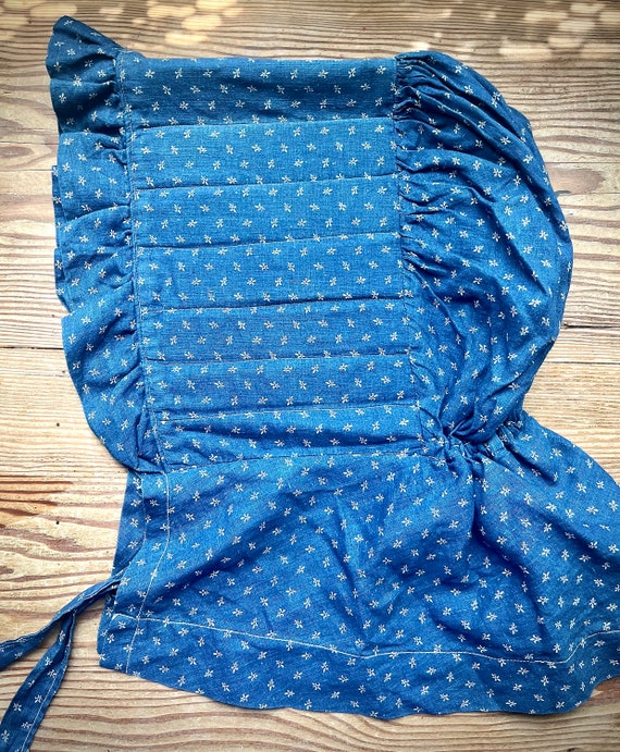 Antique Indigo Blue Sun Bonnet - image 2