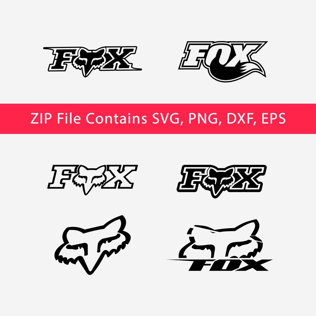 Fox Racing Stl Fox Racing - SVG - Ready to Use for Cricut - Transparent Background ...