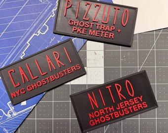 Custom 3D Printed Ghostbusters Name Tag – Personalized Cosplay Prop Apache Case