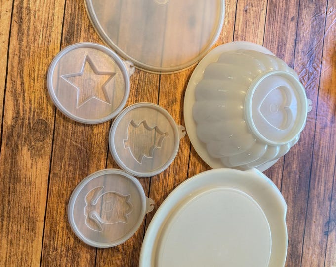 Tupperware Retro Jello Mold Various Shapes Set