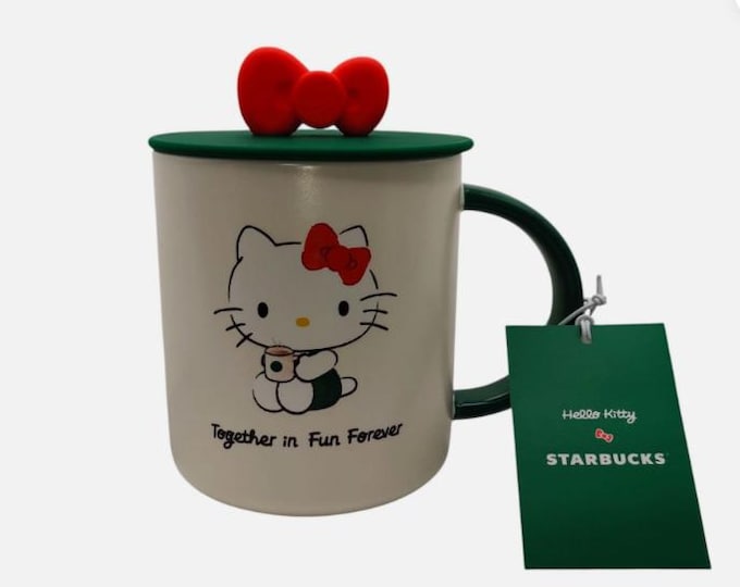 Starbucks Hello Kitty 2025 Limited Edition Ceramic Mug, Hello Kitty Mug 16 Oz NEW IN BOX Collectible