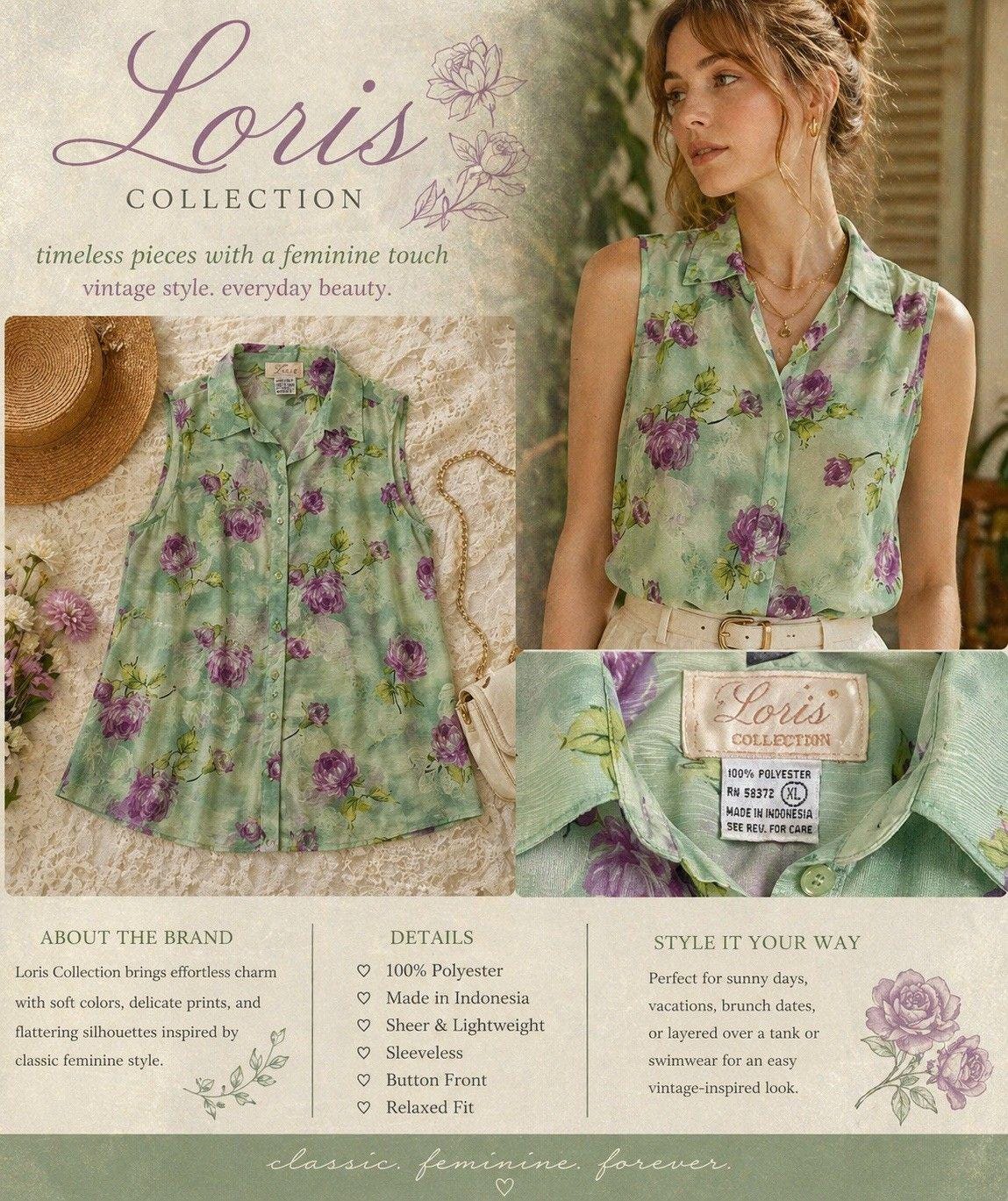 トップス JACQUARD FLOWER PATTERN SHEER BLOUSE Floral Jacquard Semi-Sheer Organza Shirt in Black - Boho Chic