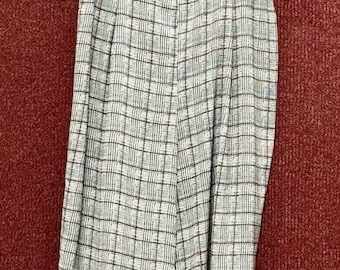 Mono de pierna ancha a cuadros grises estilo Y2K de Candies, talla L, Dark Academia, Office Siren, otoño, EUC