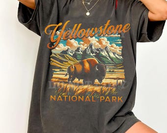 Comfort Colors Yellowstone National Park Bison Graphic Tee