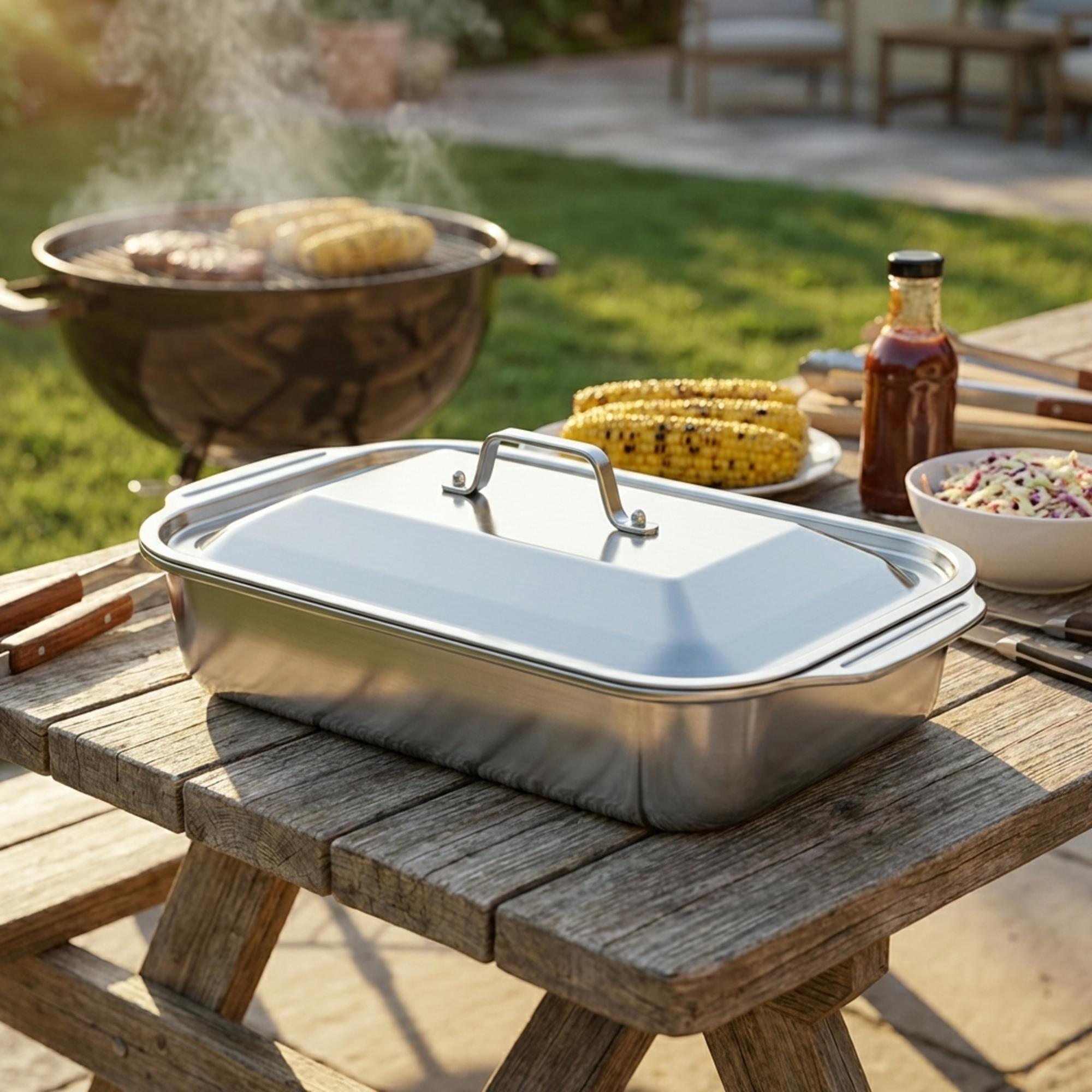 Weber Support pour Poisson & Légumes/Panier Grand Acier Inoxydable