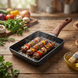 Japońska kwadratowa patelnia żeliwna Tamagoyaki, prostokątna patelnia do robienia omletów z jajek, grill BBQ, narzędzie do gotowania, prezent dla taty i szefa kuchni