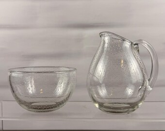 Gunnel Nyman Nuutajarvi Pore Creamer & Sugar Bowl Set Finnland