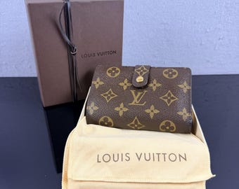 Vtg Louis Vuitton Monogram Portefeuille Viennois Wallet M61674 CA0012 (2002) Box