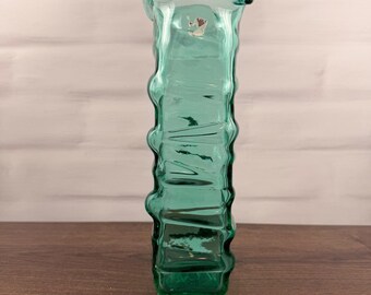 Blenko 607 Sea Green Glass Vase Wayne Husted READ
