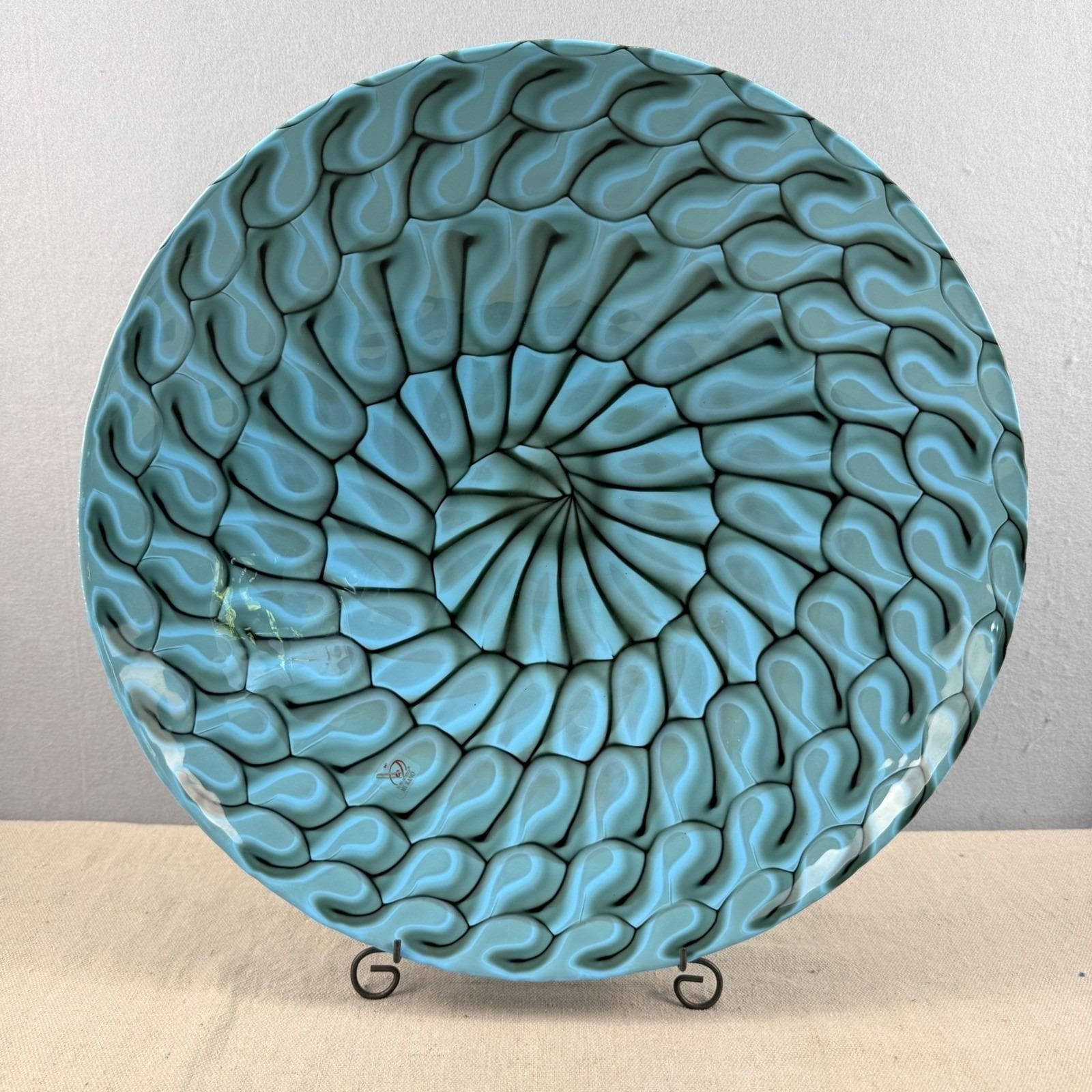 MURANO Crate&Barrel Aquatic Bowl ムラノ 大皿 Large Murano Bowl - Etsy
